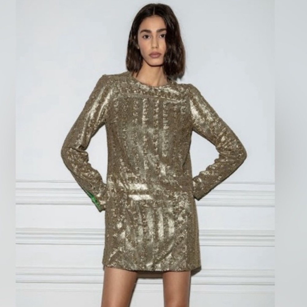 NWT Zadig & Voltaire Roysse Sequin Dress S Small
